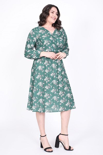 MYLİNE Rochie înfășurată cu talie elastică