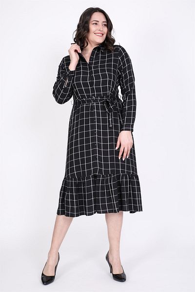MYLİNE Rochie cămașă cu volane