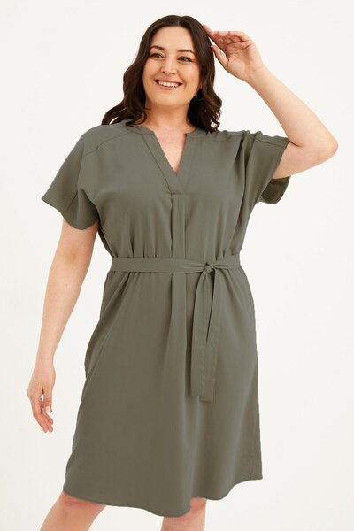 MYLİNE Rochie cu curea cu decolteu în V