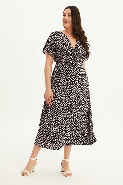 MYLİNE Rochie cu cravată în față