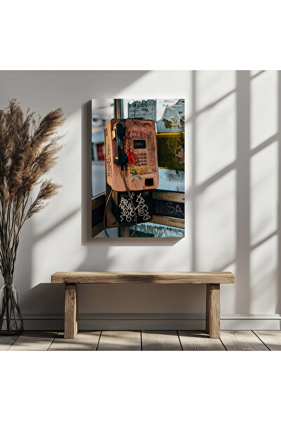 visdora Decorative Retro Telephone Canvas Wall Painting