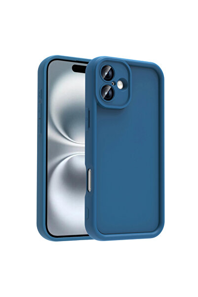 Hatreds Apple iPhone 16 Kılıf Kamera Korumalı Kenar Çıkıntılı Soft Renkli Sil...