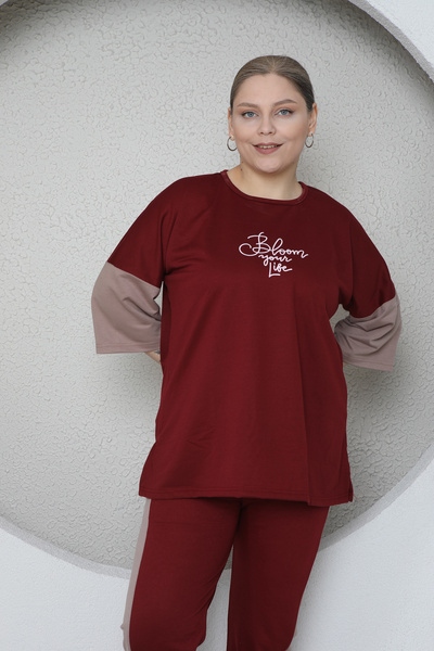 sleeproom Plus Size Women's Comfortable Tracksuit Set