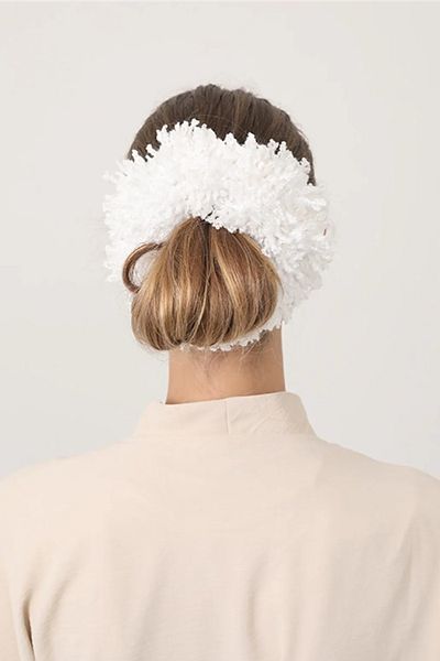 Loggia Bun de păr arab alb Agrafă Snur Plump Elastic Hijab Accesoriu pentru femei
