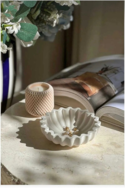 Misse Decorative Pinterest Plate Round Serrated Concrete Bowl Sugar Bowl