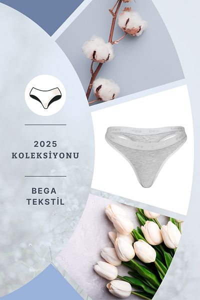 BEGATEKS Chiloți de damă din bumbac, pachet de 3