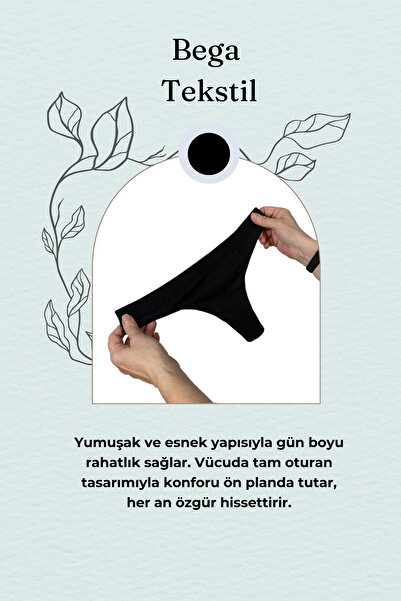 BEGATEKS KADITEKS - Бавовняні трусики-танго для жінок, упаковка 5 штук