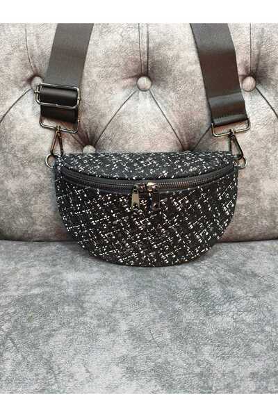 Dein DasLeder Hakiki Deri (YÜZEYİ DMCY BASKILI) Çapraz Çanta (BEL VE OMUZ ÇAN...