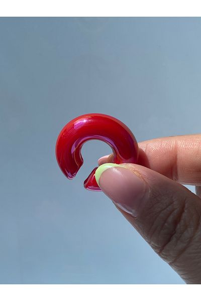 kurukafagift أقراط أذن مضغوطة كبيرة الحجم وخفيفة الوزن وخفيفة الوزن