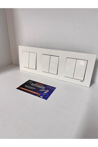VİKO Viko Karre 3-Piece Frame Set 3 -Pcs Double Key Frame Included