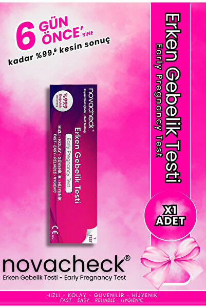 NOVACHECK Erken gebelik Testi %99.9 Kesin Sonuç -1 Adet