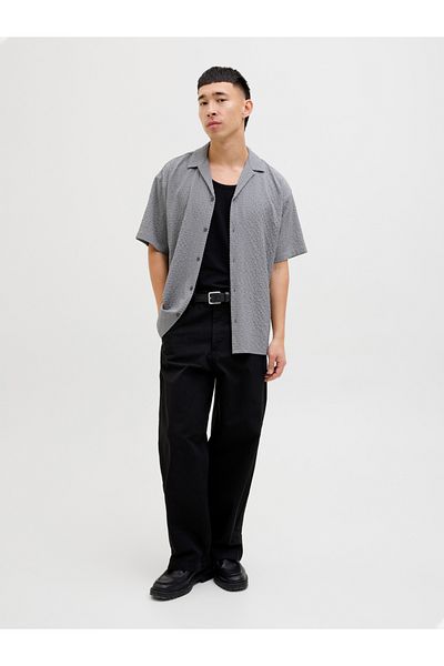 Jack & Jones Textured Regular Fit Resorts Collar Shirt