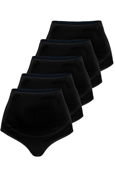 BEGATEKS Maternity Panties Flexible High Waist Cotton Comfort Pack of 5