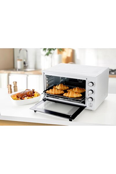ALSAIF 1200W Electric Escada Oven, 32L, Double Glass Door, White (E01123)