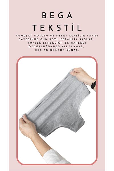 BEGATEKS Maternity Panties Stretchy High Waist Cotton Comfort Pack of 6