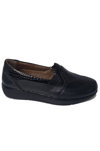 Ceyo Pantofi ortopedici confortabili, susținuți de proeminență osoasă din piele kaki pentru femei 9938-5