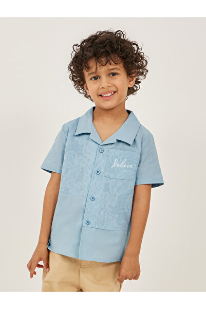 Styli قميص مطرز بتفاصيل وجيب