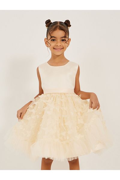 Styli Butterfly Embellished Sleeveless Dress