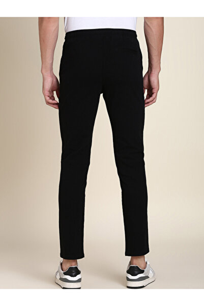 Dennis Lingo By Styli Men Black Straight Leg Mid-Rise Pants