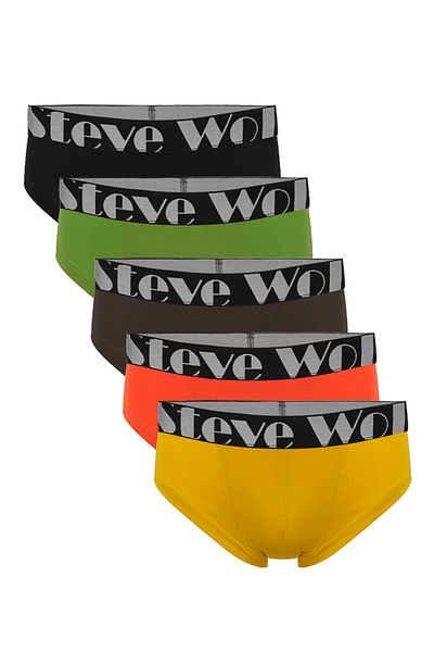 Steve Wolls Men's Colorful 5 Pack Bamboo Fancy Mini Boxers - 25504