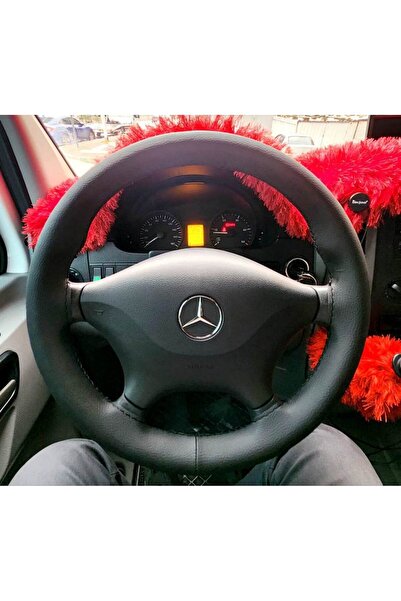 HASBAY DİKİŞLİ DİREKSİYON KILIFI SİYAH DERİ SİYAH DİKİŞLİ MERCEDES SPRİNTER 2...