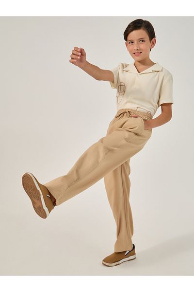 Styli Relaxed Fit Linen Pants with Drawstring