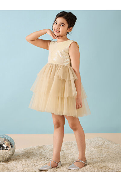 Stylo Bug By Styli Embellished Layered A-Line Dress