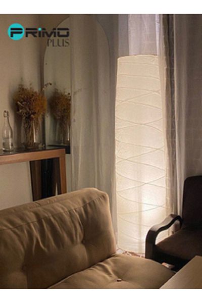 Primo Plus Decorative Floor Lamp White 136cm