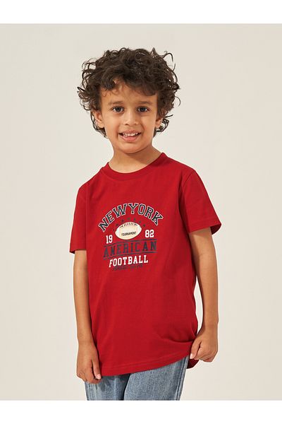 Styli Slogan Print Round Neck T-Shirt