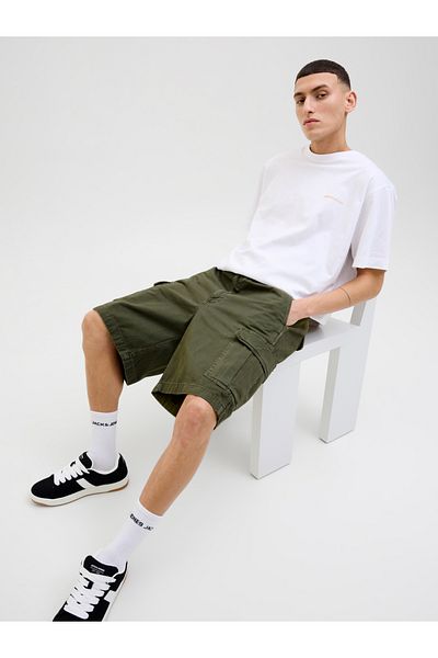 Jack & Jones Mid Rise Regular Fit Cargo Shorts