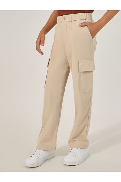 Styli Solid Pant with Cargo Pocket