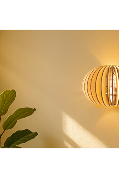 hü ma tasarım ve aksesuar Bombe Model Cheapest Wooden Reflection Daylight Sconce Chandelier Rustic Nordic Sconce