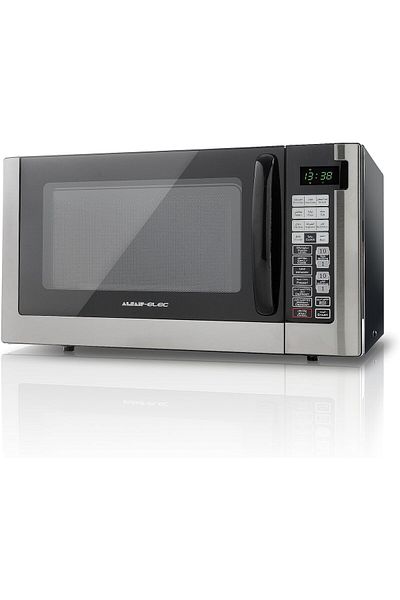 ALSAIF Electric Microwave Oven Digital, Grill Function, 99 Minutes Timer With Bell Ring, 1050w, Black