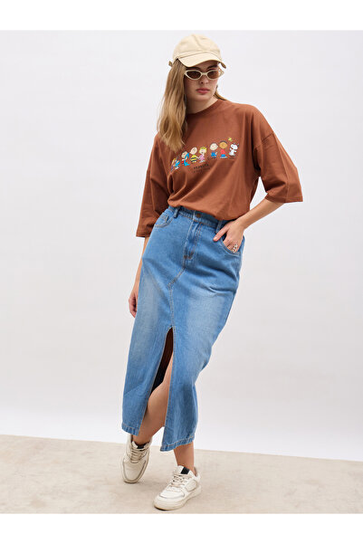 Styli Graphic Print Short Sleeve Oversized T-Shirt
