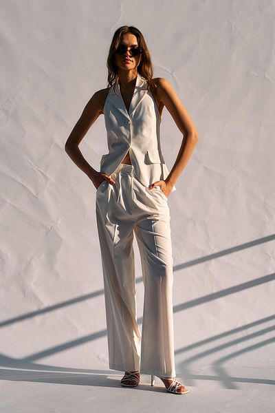 Womengrom Lefon Women's Single Pleated Palazzo Trousers