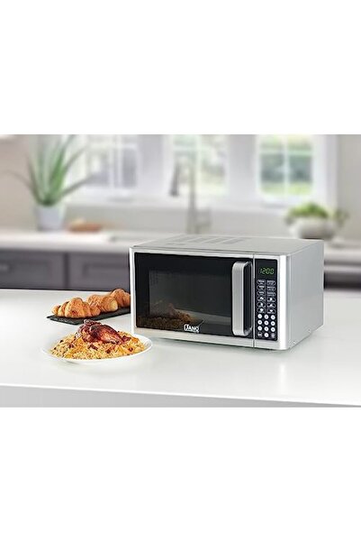 ALSAIF Electric Microwave Oven Digital, Auto Weight Cooking, 99 Minutes Timer With Bell Ring, 900w, Silver