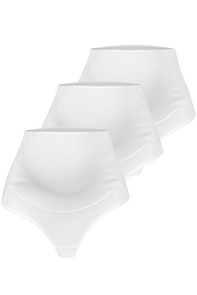 BEGATEKS Maternity Panties Stretchy High Waist Cotton Comfort 3 Pack