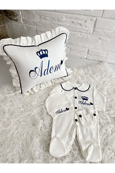 Kokoş Tokalar طقم رومبير للأطفال الرضع ووسادة مجوهرات