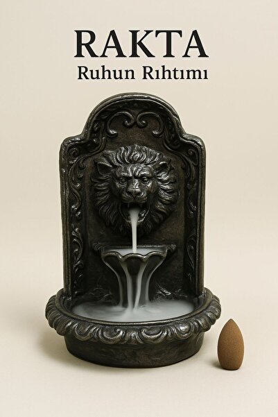 Rakta EL YAPIMI SERAMİK TÜTSÜLÜK VE BİBLO - ASLANIN NEFESİ