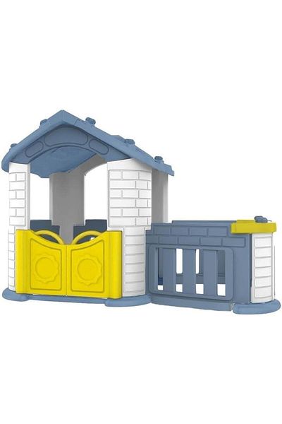 ALBADER Children's Playhouse, Playground for Kids, Playset With Courtyard, Outdoor Garden Toys
