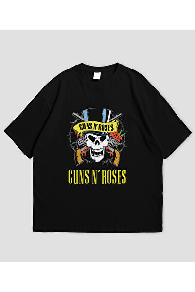 SVART WEAR Gun N' Roses dizajnirao unisex Oversize kroj T-shirt