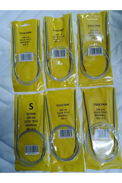 Evren Ev Tekstil 6 Pieces Titanium Mesh Sling Set with Micina Steel String