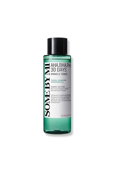Some By Mi AHA BHA PHA 30 Days Miracle Toner 5.07oz, 150ml Korean Salicylic Acid Exfoliating