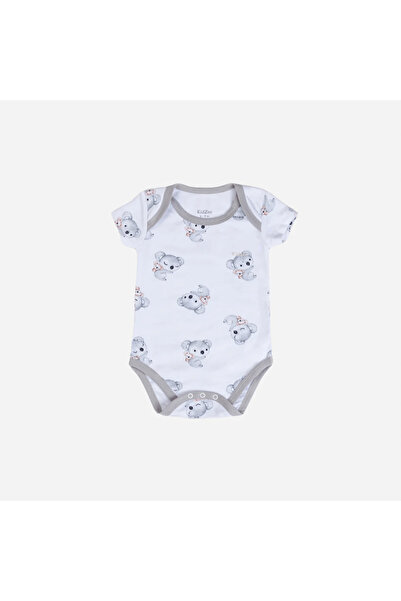 KidZee Koala Body Suit-Kışlık Body-Gri