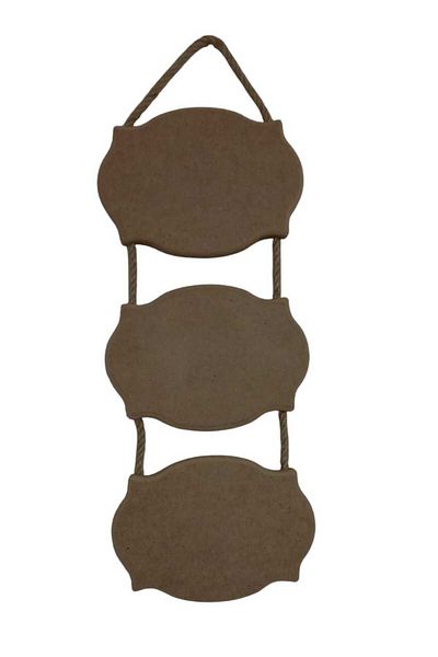 st koleksiyon hobi antika Mdf 2-Piece Decorative Oval Door Hanger, Wall Ornament