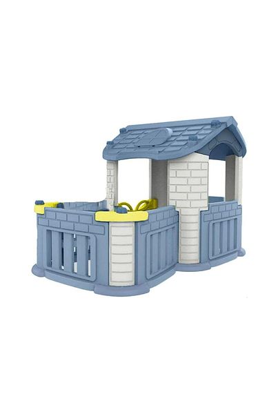 ALBADER Children's Playhouse, Playground for Kids, Playset With Courtyard, Outdoor Garden Toys