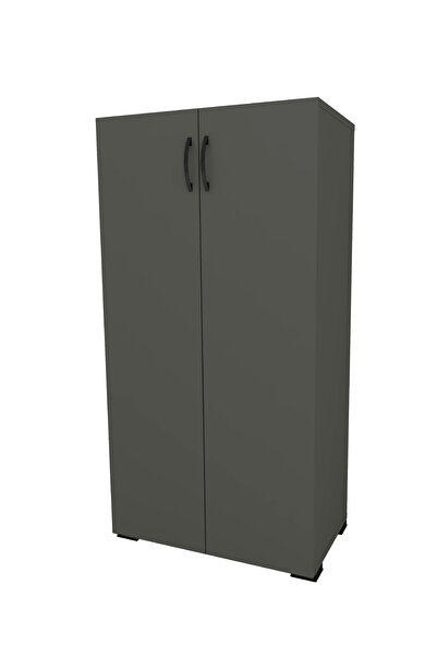 VISNES 2 kapılı Çok Amaçlı Dolap Ayakkabılık Dolabı Antrasit Dolap 2 Kapaklı ...