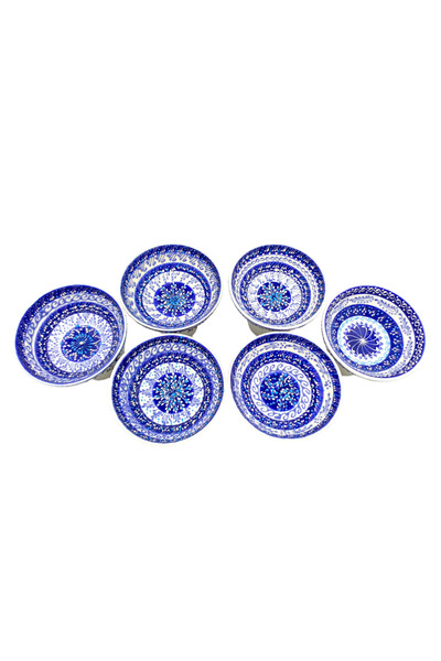 Kızıltüy Shop İSTANBUL KABARTMA DESENLİ 6LI ÇİNİ ÇORBA KASESİ