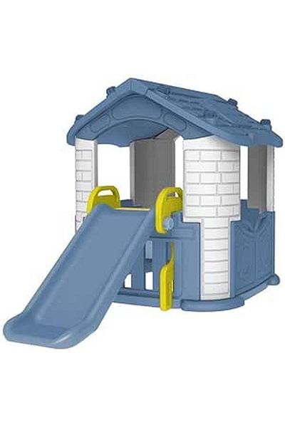 ALBADER Big Children House With Slide, Playhouse For Kids, House for Backyard, Playset With Slide