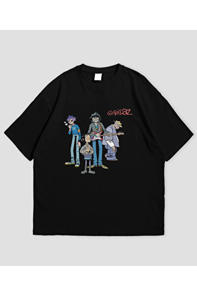 SVART WEAR تي شيرت للجنسين بتصميم غوريلاز مقاس كبير